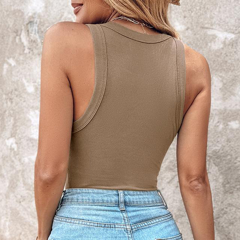 🔥 Promotion - 50% off✨ Women's ribbed knit tank top with shelf bra