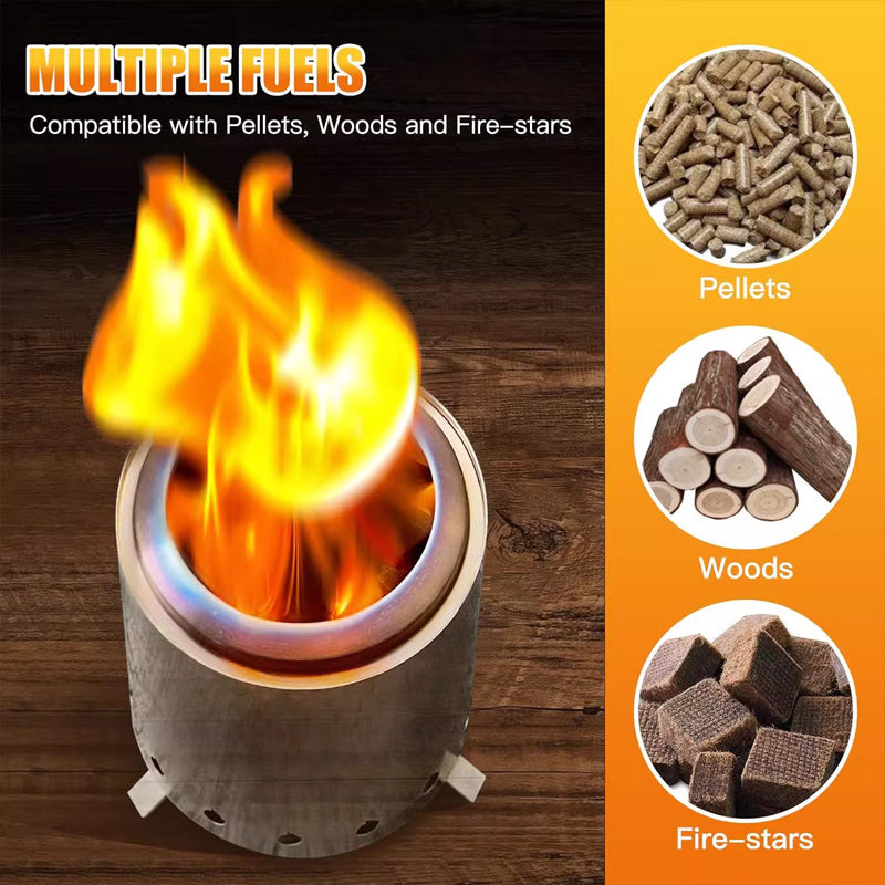 BiggerFire-Outdoor Wood Burning Portable Fire Pit