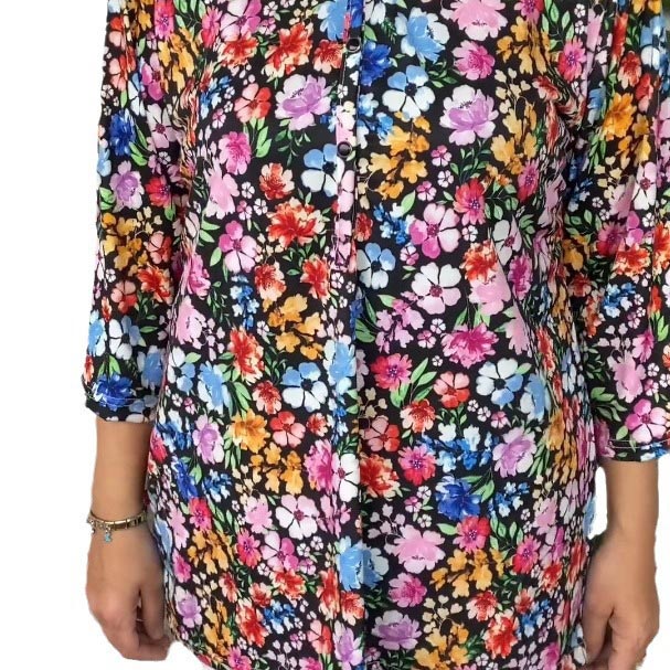 🔥Hot sale🔥Women’s Casual Printed Button V-neck Pullover