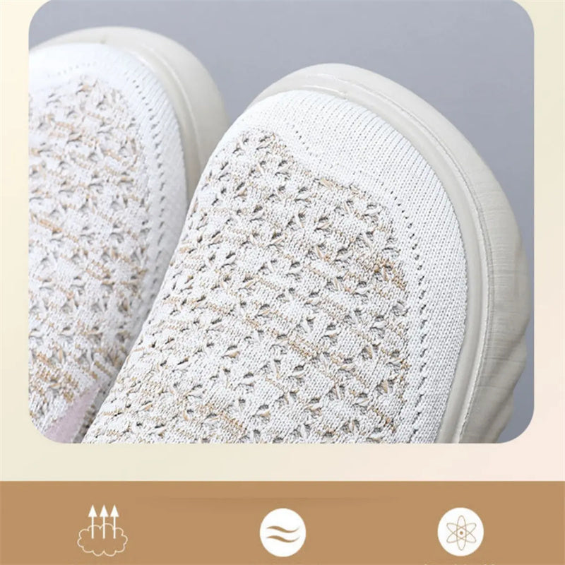 🎁Women's Slip-On Knit Walking Shoes