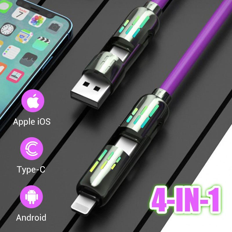 🔥Limited time 50% off🔥240W⚡4-in-1 High-Speed Transfer Fast Charging Cable