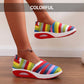 🎁Free shipping⏳Stylish Comfortable Round Toe Striped Canvas Shoes