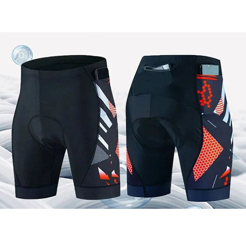 Men's 5D Gel Padded Cycling Shorts with 3 Pockets