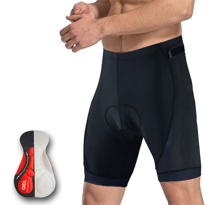 Men's 5D Gel Padded Cycling Shorts with 3 Pockets