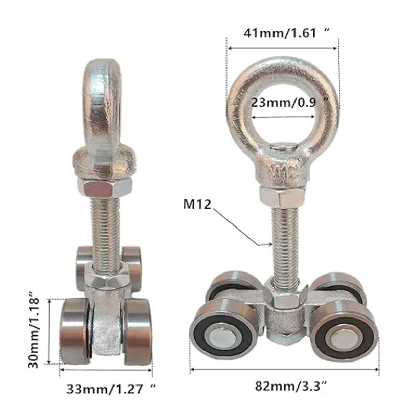 Taller Strut Channel Trolley Assembly