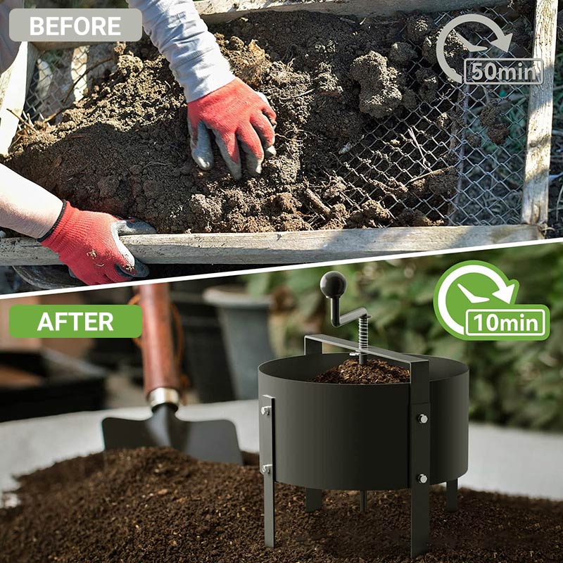 Rotary Soil Sieve-Creating a better garden（Free Shipping）