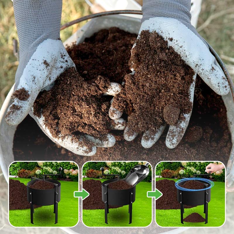 Rotary Soil Sieve-Creating a better garden（Free Shipping）