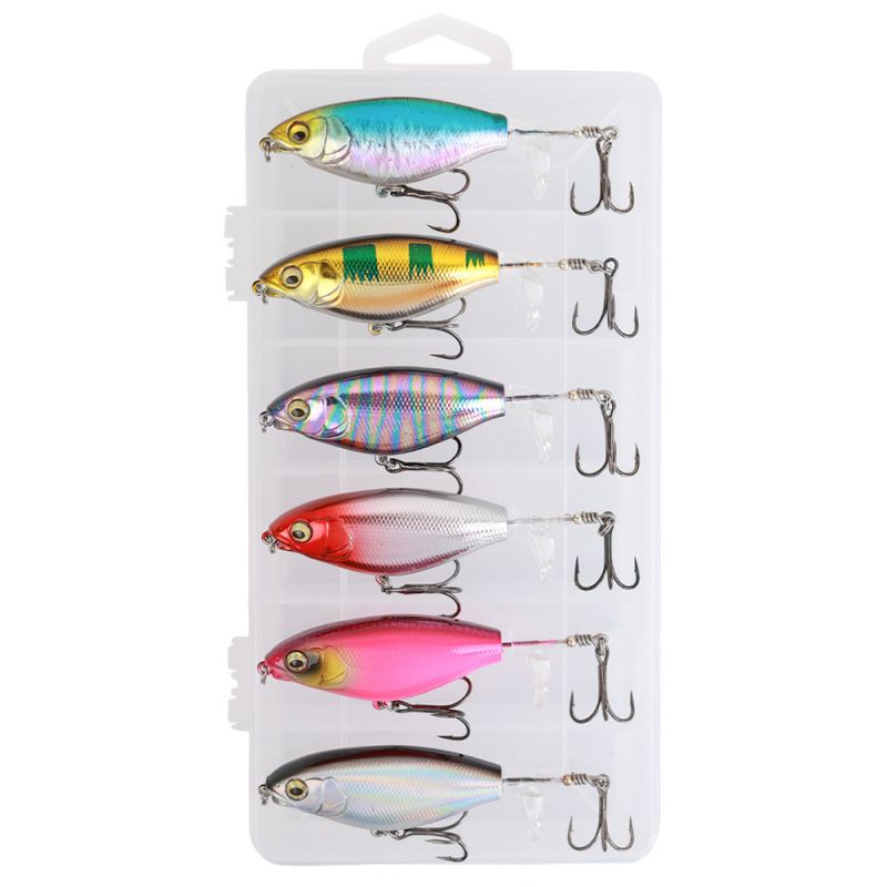 Bionic Fishing Lure Set with 3 Hooks & 360° Propeller Blade