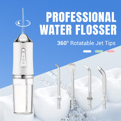 Electric pulse water flosser, powerful water flow penetrates into the teeth gaps, MAX cleaning power!