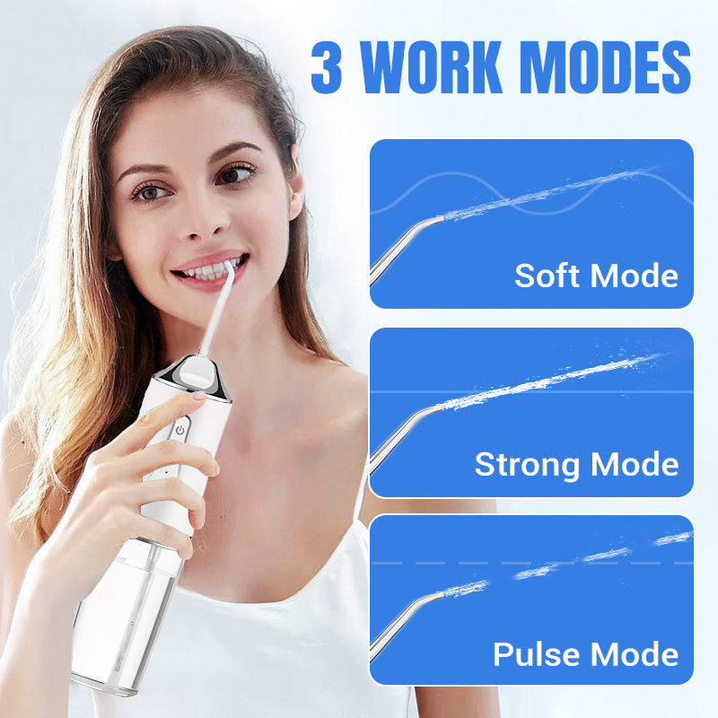 Electric pulse water flosser, powerful water flow penetrates into the teeth gaps, MAX cleaning power!