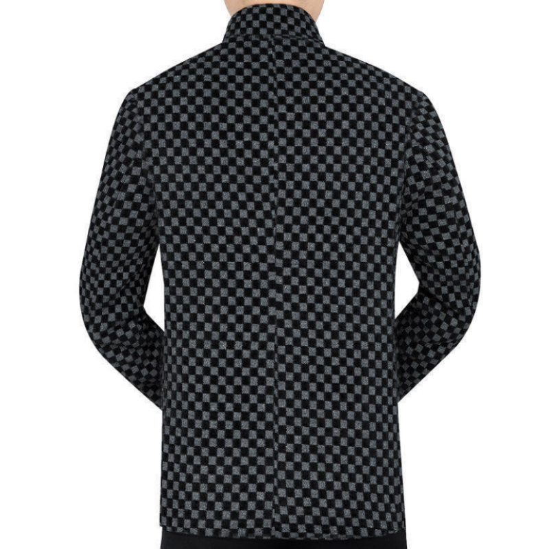 ✨Men’s Trendy Checkered Warm Jacket with Pockets