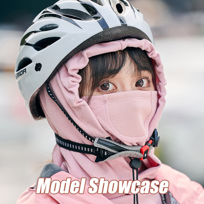 Hooded Face Mask with Neck Warmer for Cycling