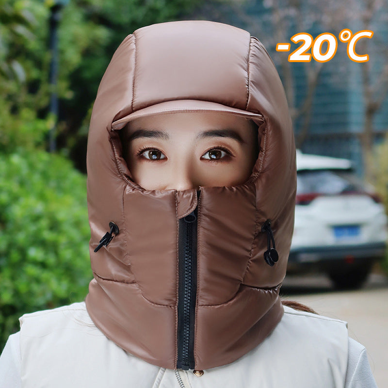 Winter-Ready Thermal Wind-Proof Hood