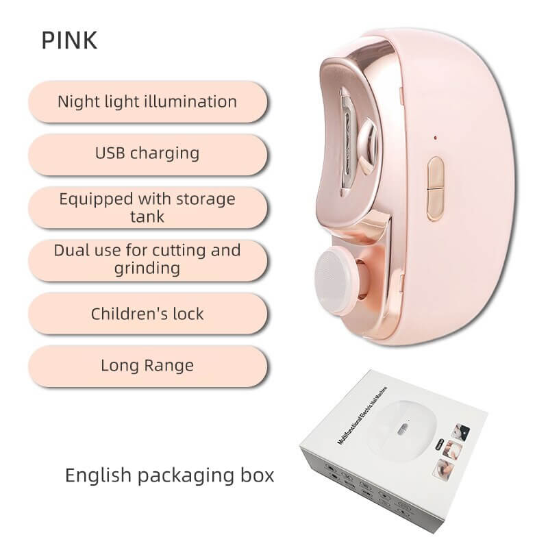 🎁 Hot Sell 🔥3 in 1 Automatic Electric Nail Clipper with Polishing【Safe and Convenient】