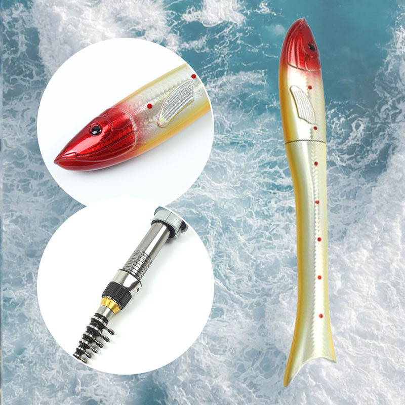 Mini Retractable Sea Fishing Rod Set