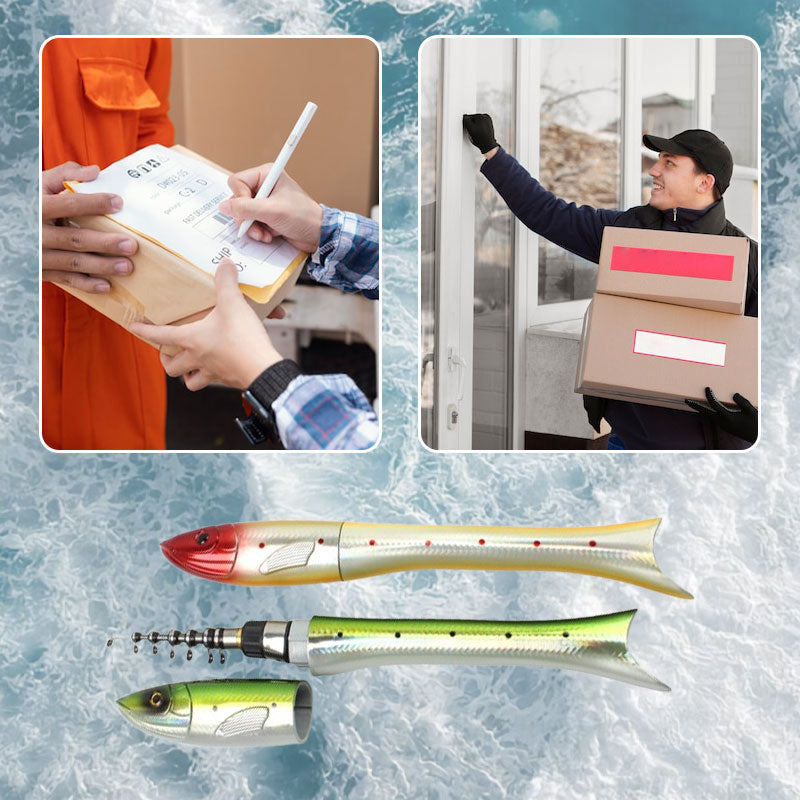 Mini Retractable Sea Fishing Rod Set