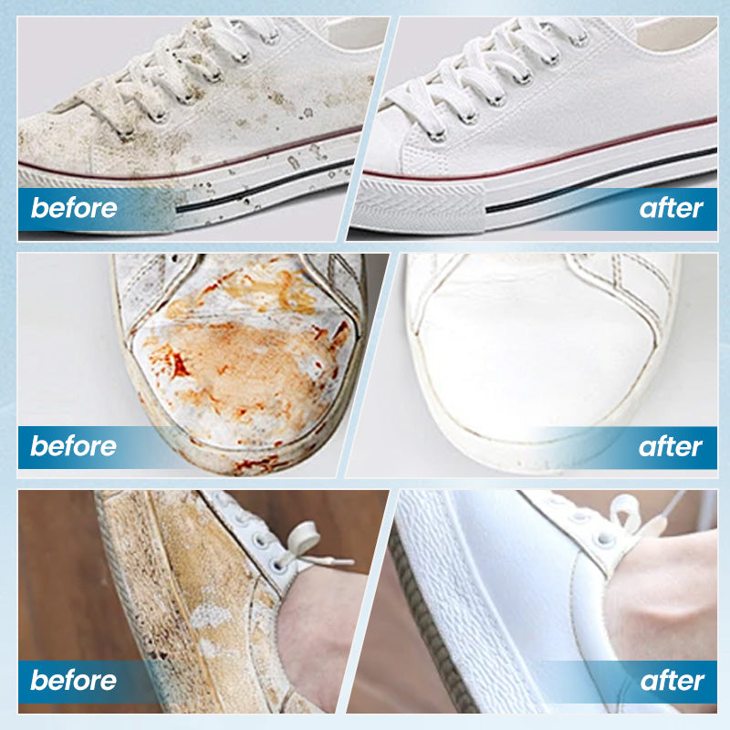 🔥Rinse-Free White Shoes Cleaning Cream with Sponge