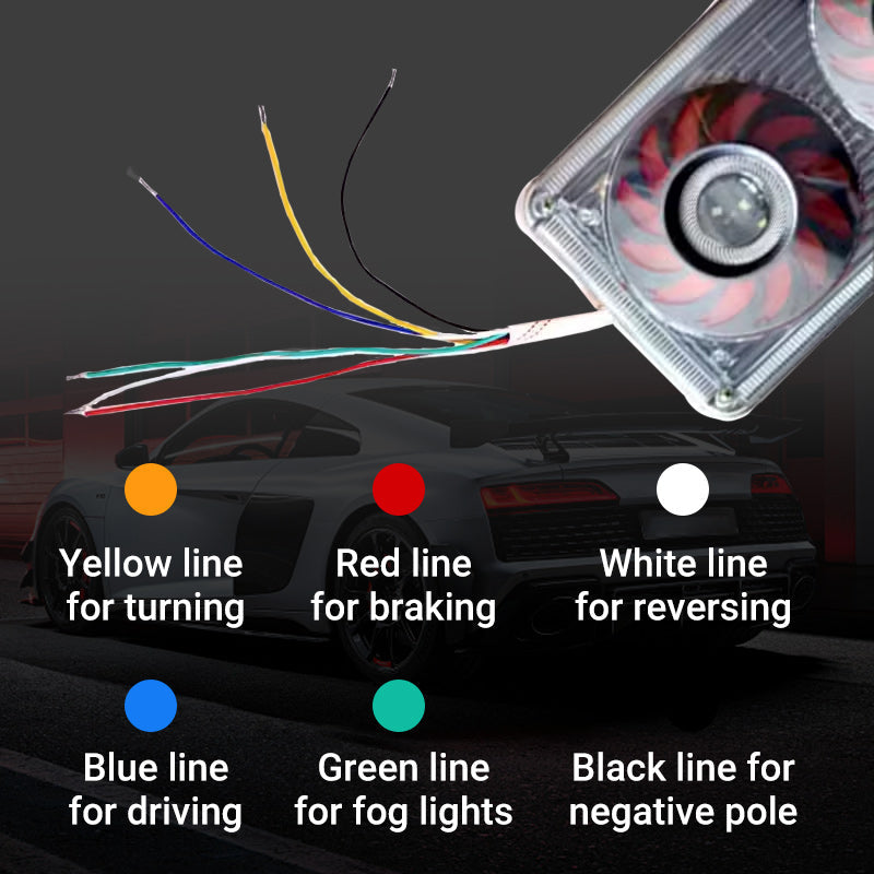 50%OFF💥  High-Brightness LED Waterproof Tail Light Set