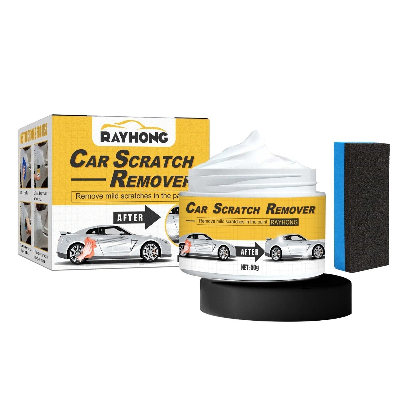 Polishing Compound & Scratch Remover with Sponge