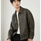❄️Winter Specials❄️Men's PU Leather Lapel Jacket