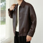 ❄️Winter Specials❄️Men's PU Leather Lapel Jacket