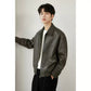 ❄️Winter Specials❄️Men's PU Leather Lapel Jacket
