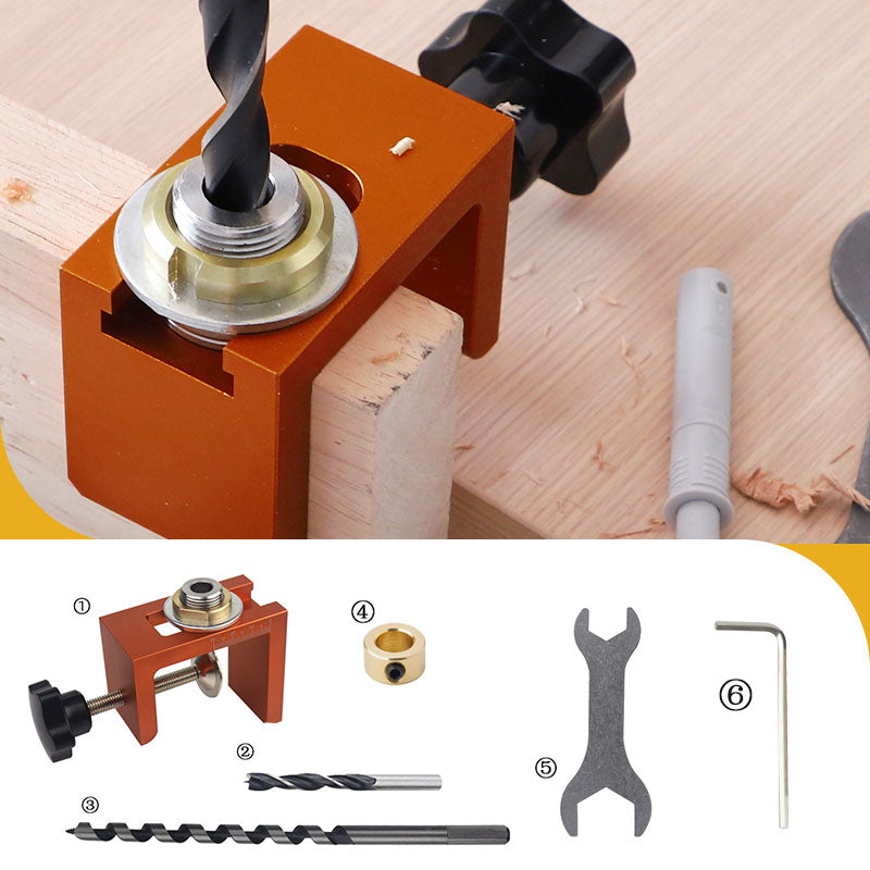 Cabinet Vertical Positioning Clamp and Drill Bill Set