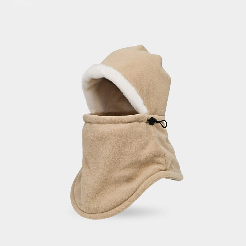 Unisex Winter Windproof Faux Fleece Cowl Hood