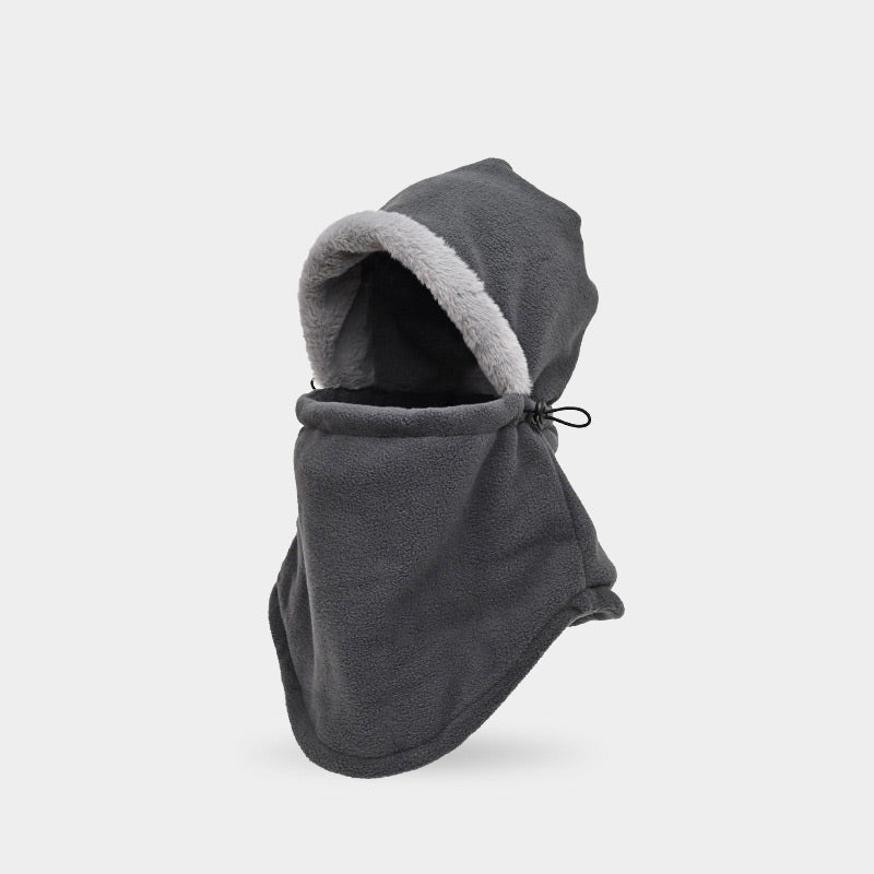 Unisex Winter Windproof Faux Fleece Cowl Hood