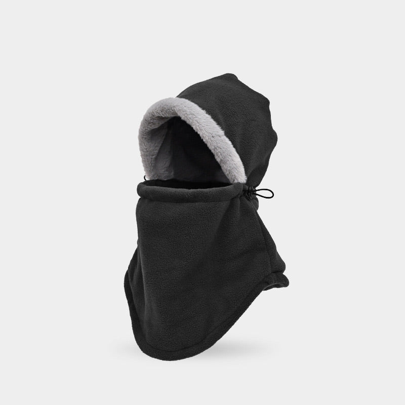 Unisex Winter Windproof Faux Fleece Cowl Hood