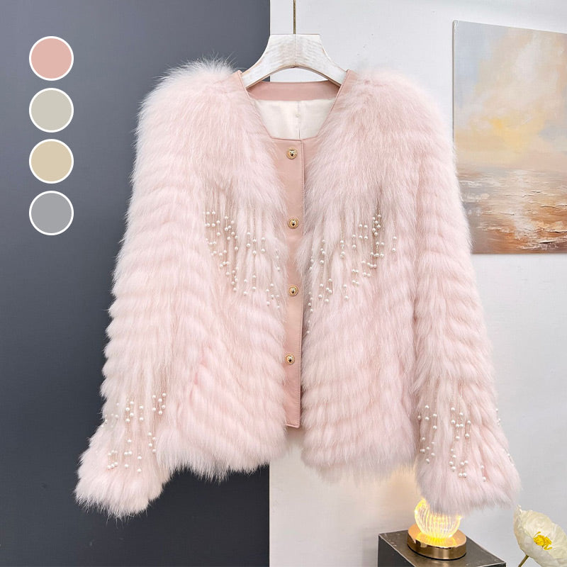 Women's Button-Down Fluffy Short Coat