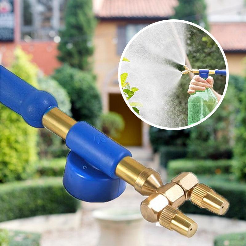 🌸 Double-Ended Copper Rod Manual Spray Gun – Reciprocating Air Pressure for Easy Flower Watering 💦🛠️