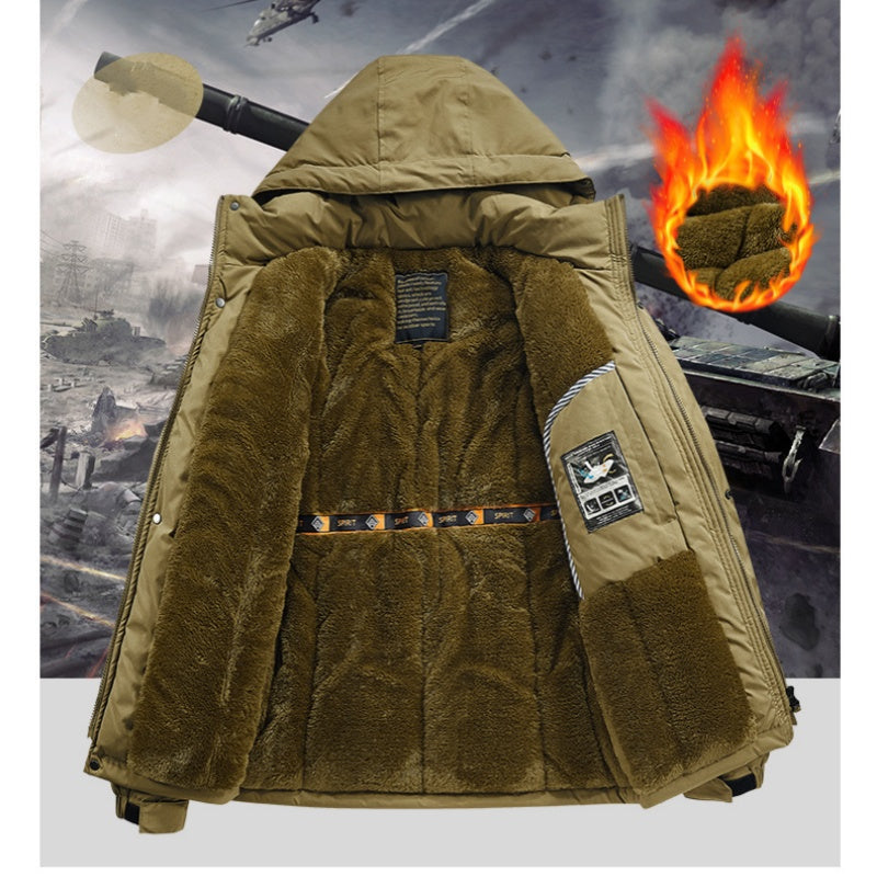 Men's Warm Waterproof Hooded Jacket