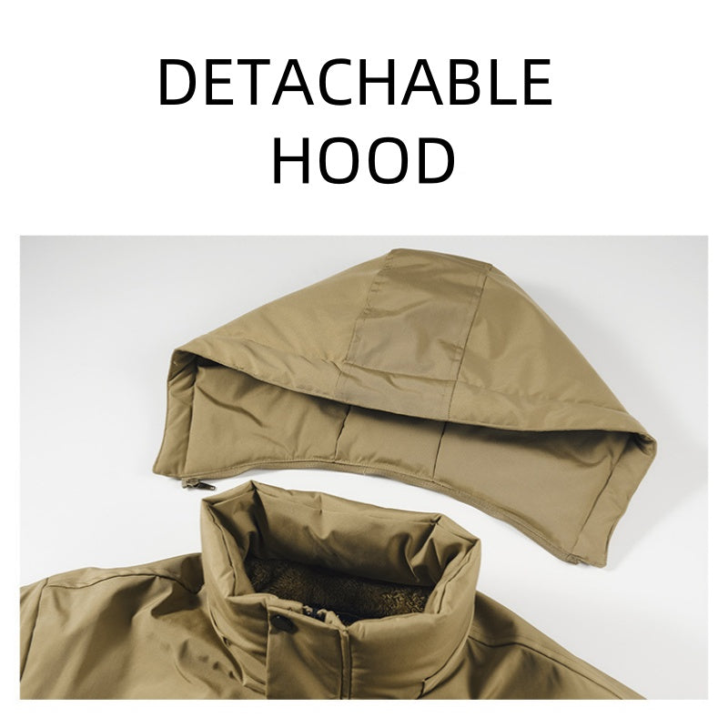 Men's Warm Waterproof Hooded Jacket