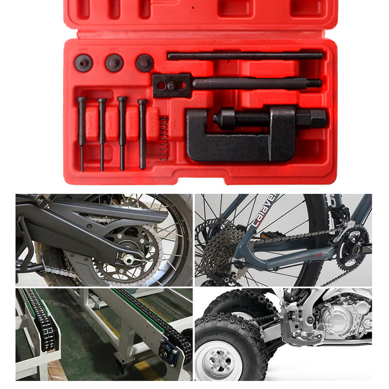 Chain Breaker & Rivet Tool Kit with Storage Box