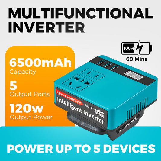 Christmas Special Offers-Multifunctional Intelligent Voltage-converting Lithium Battery Inverter Power Bank