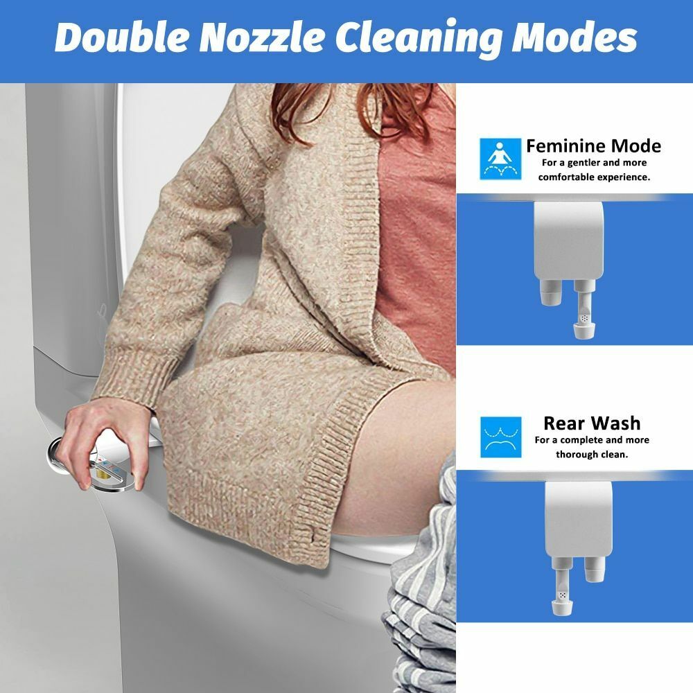 Bathroom Non-electric bidet with double spray head Toilet cleaner Bidet Hygienic self-cleaning bidet