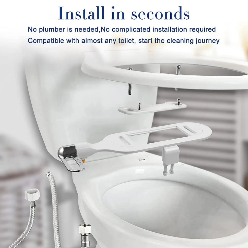 Bathroom Non-electric bidet with double spray head Toilet cleaner Bidet Hygienic self-cleaning bidet
