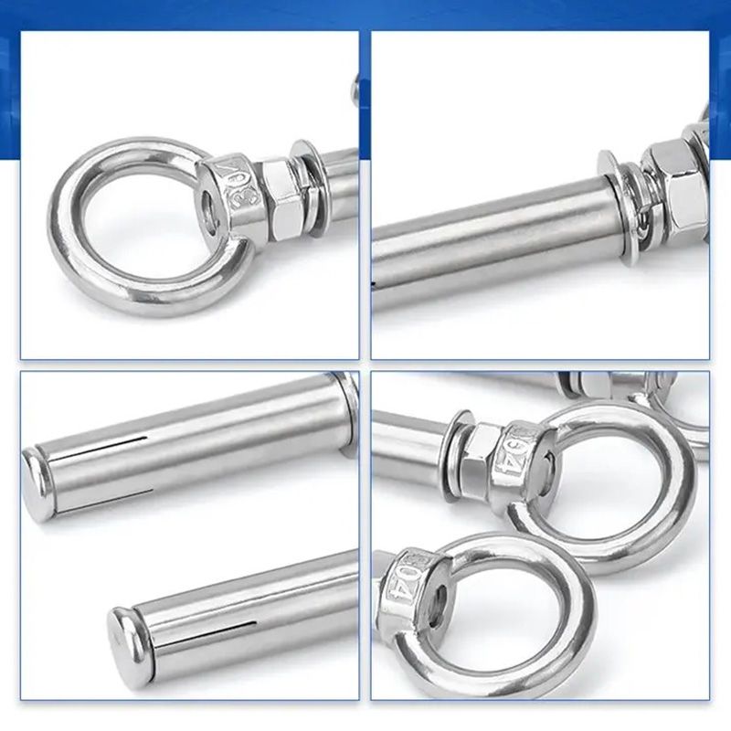 6PCS/Pack 304 Stainless Steel Lifting Ring Expansion Screw