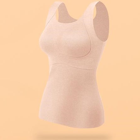 Women's Thermal Tank Top with Built-In Bra