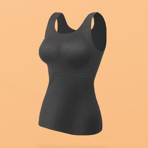 Women's Thermal Tank Top with Built-In Bra