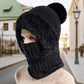 🔥[Bottom discount] 👍Women's winter one-piece knitted hat, scarf and mask
