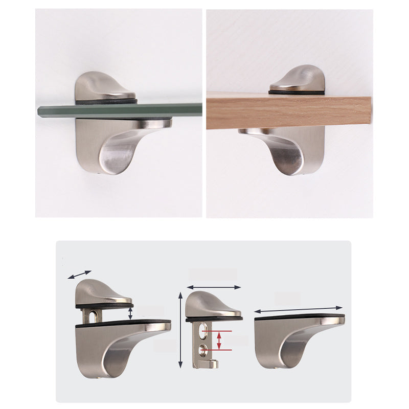 Adjustable Clamp Shelf Bracket for Wood & Glass