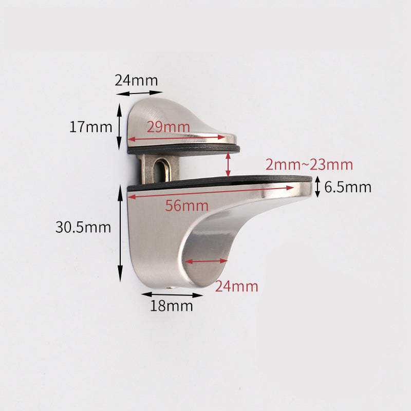 Adjustable Clamp Shelf Bracket for Wood & Glass