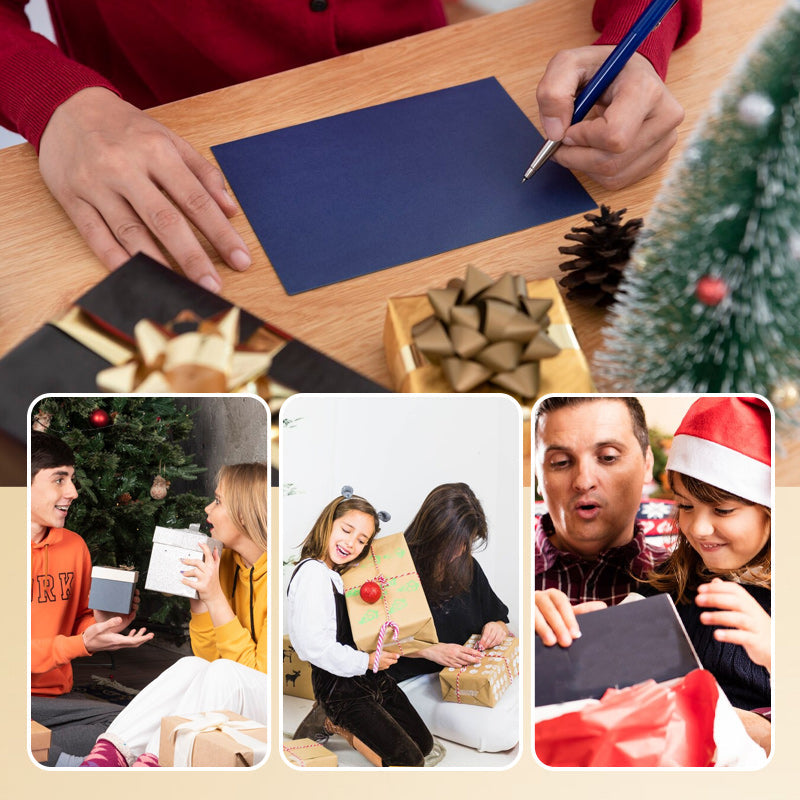 Creative Christmas Greeting Card with Temperature Change