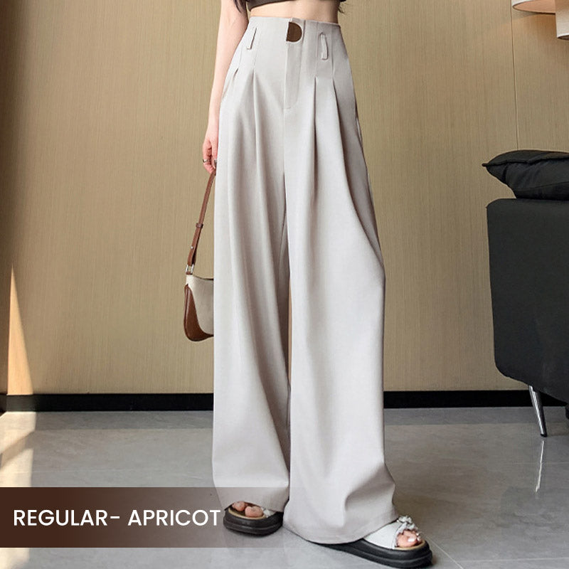 Women's High-Waisted Wide-Leg Suit Pants