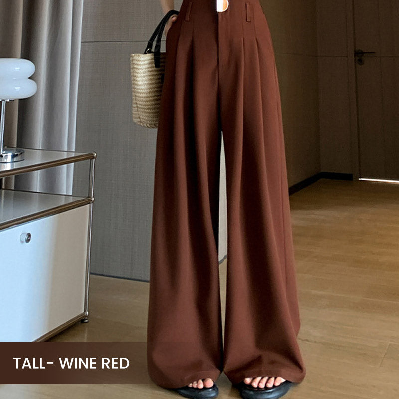 Women's High-Waisted Wide-Leg Suit Pants