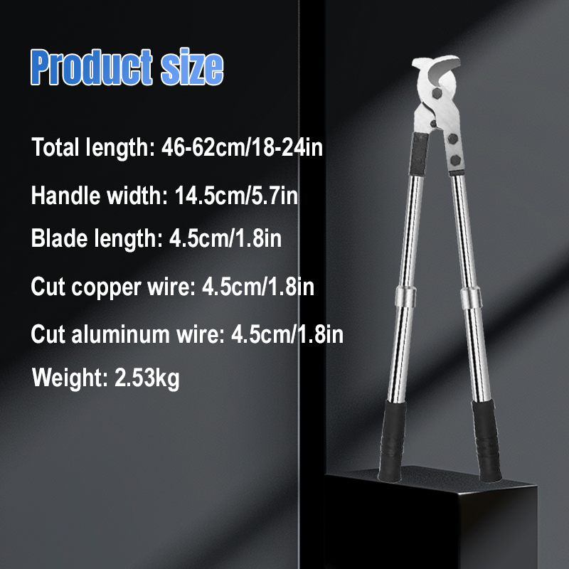 Industrial-Grade Smooth-Action Manual Cable Cutter