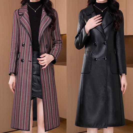 Women's Elegant Reversible Double-Sided Coat