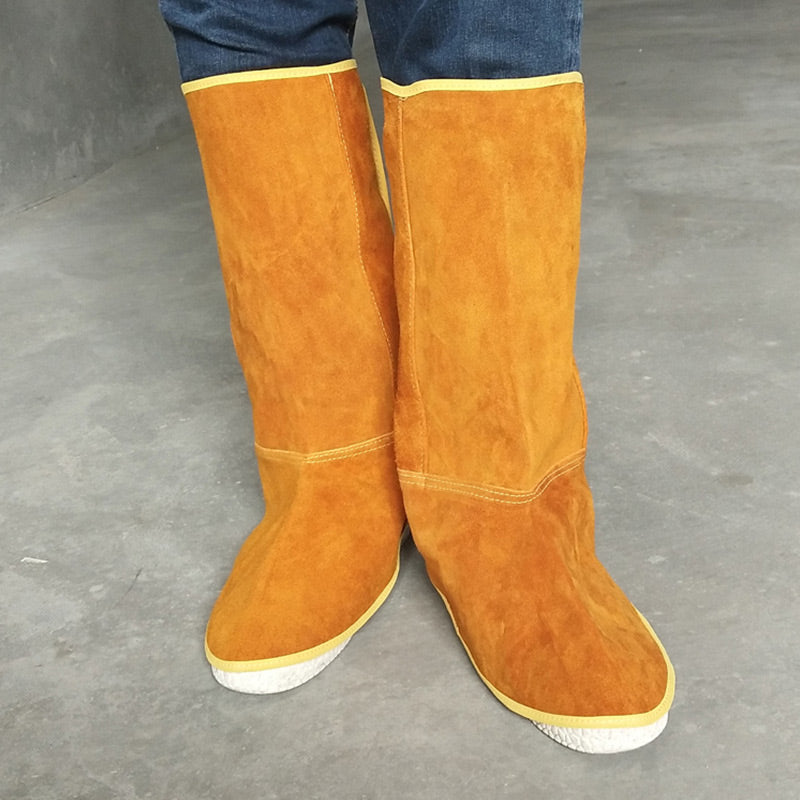 Heat Resistant Faux Leather Welding Spats